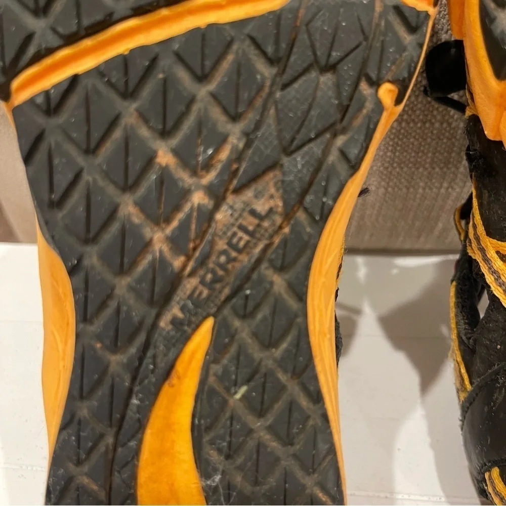Merrell Water Sandals Kids 2M Hydro Choprock Black Yellow waterproof Hiking